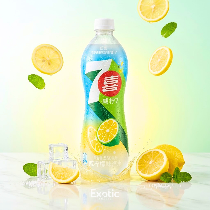 7Up Salted Lemon Flavor Soda, 550ml