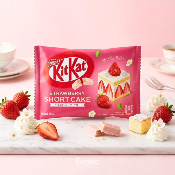 Japanese KitKat Strawberry Short Cake Flavor — Exotic Snacks ...