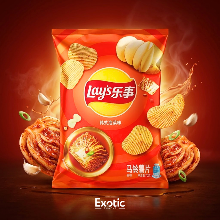 Lay's Korean Kim Chi Flavor Potato Chips, 70g