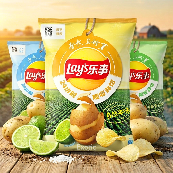 Lay's Spring Harvest Potato Chips Variety Pack, 3 x 70g