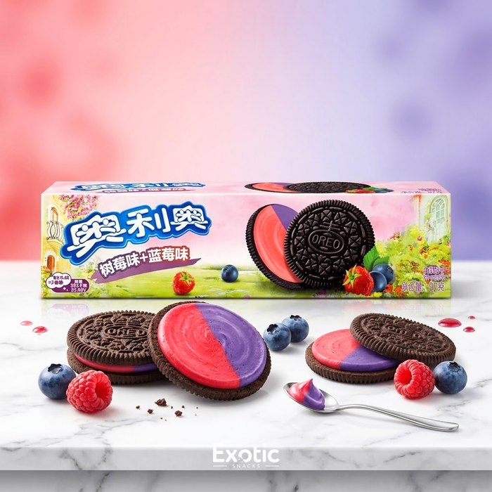 Oreo Cookies Raspberry & Blueberry Flavor, 97g