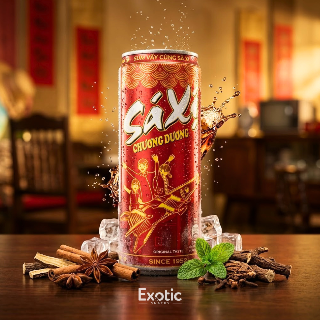Saxi Chuong Duong Vietnam Root Beer Soda, 330ml — Exotic Snacks