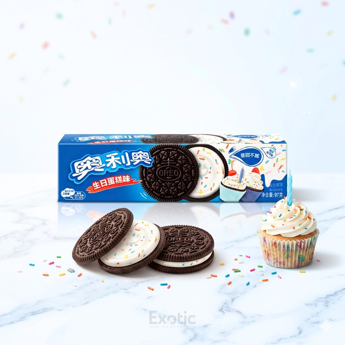 Oreo Cookies Birthday Cake Flavor, 97g
