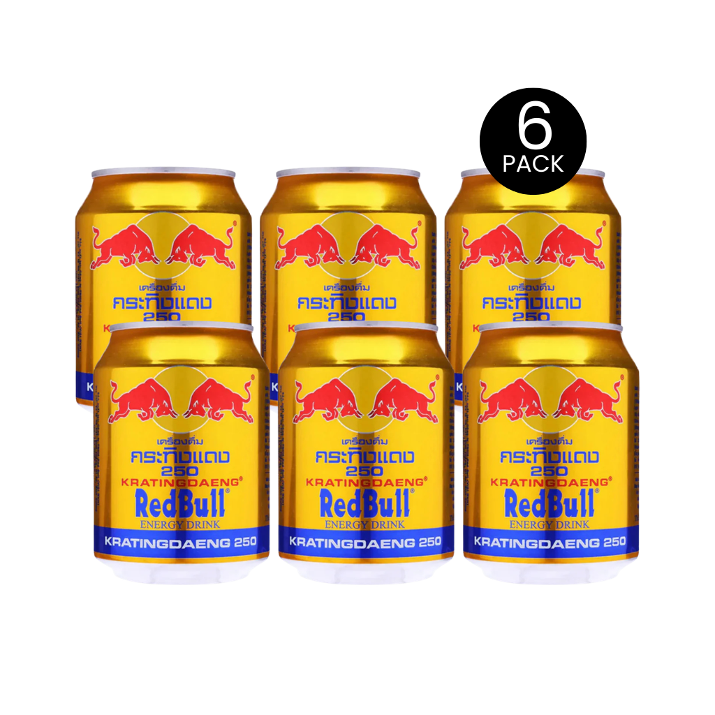 Red Bull Krating Daeng Gold Edition, 6 Pack - 250ml (Thailand