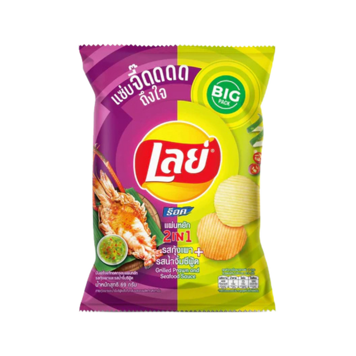 Lay's 2-in-1 Seafood Barbecue Flavor Potato Chips, 48g