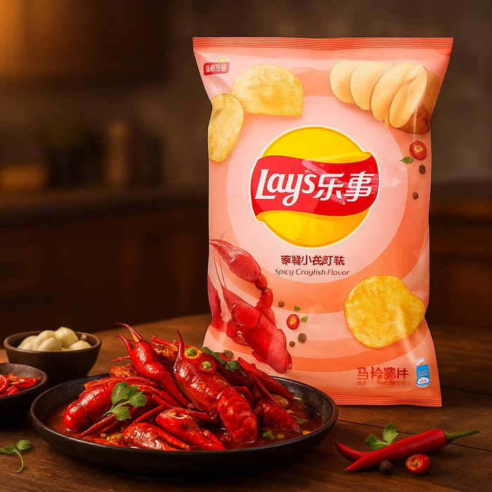 Lay's Spicy Crayfish Potato Flavor Chips, 70g