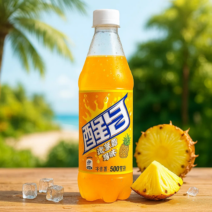 Crush Pineapple Flavor Soda, 500ml