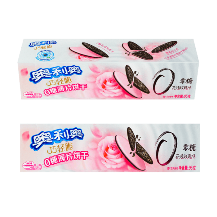 Oreo Cookies Thins Sugar-Free Rose Cream Flavor, 95g