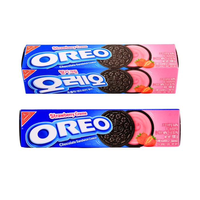 Oreo Cookies Strawberry Cream Flavor, 100g (Korea)