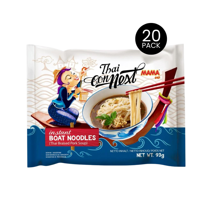 Mama Thai Connect Boat Noodles Rich and Savory Thai Style Soup Noodles, 93g