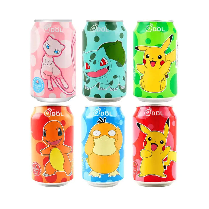 QDOL Pokemon Theme Sparkling Fruit Water, 330ml
