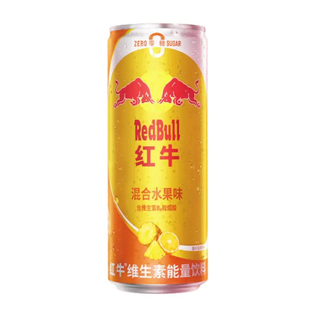 Red Bull Tropical Fruit Mix Energy Drink Zero Sugar, 325ml — Exotic ...