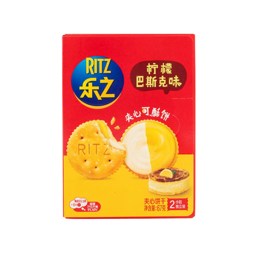 Ritz Lemon Basque Cream Sandwich Crackers, 67g Ritz