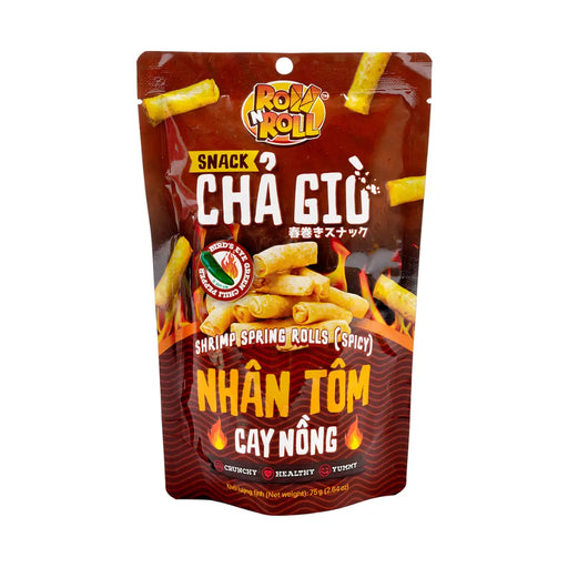 Roll n Roll Spicy Shrimp Spring Roll Snacks, 75g Roll N Roll