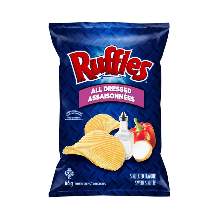 Ruffles All Dressed Flavor Potato Chips, 66g (Canada)