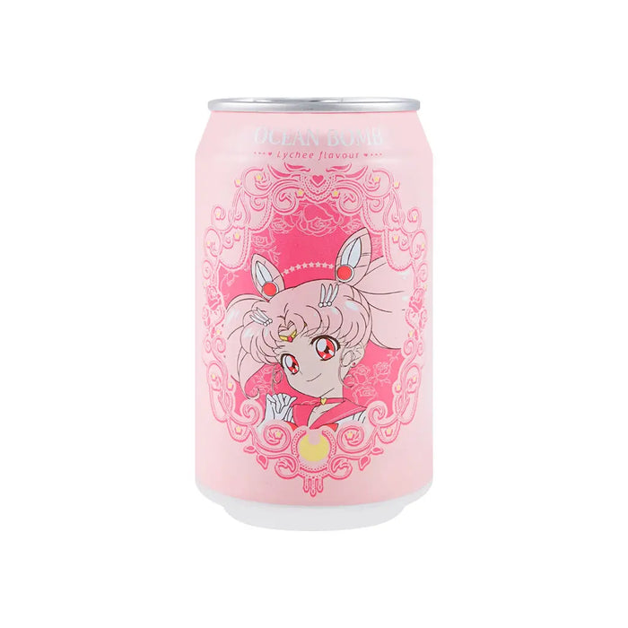 Sailor Moon Sparkling Water Lychee Flavor - 330ml Ocean Bomb