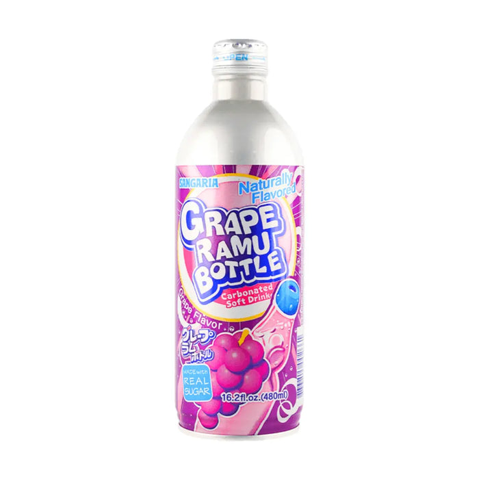 Sangaria Ramune Bottle Soda Flavors, 500ml