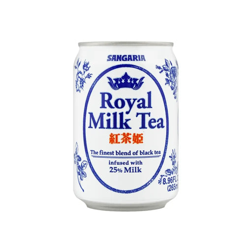 Sangaria Royal Milk Tea Japanese Black Tea with 25% Milk, 265ml Sangaria