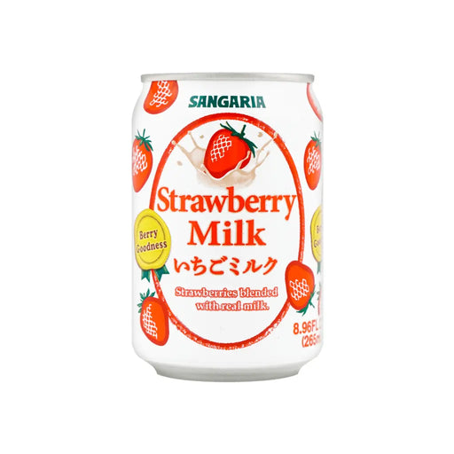 Sangaria Strawberry Milk Blended with Real Milk, 265ml Sangaria