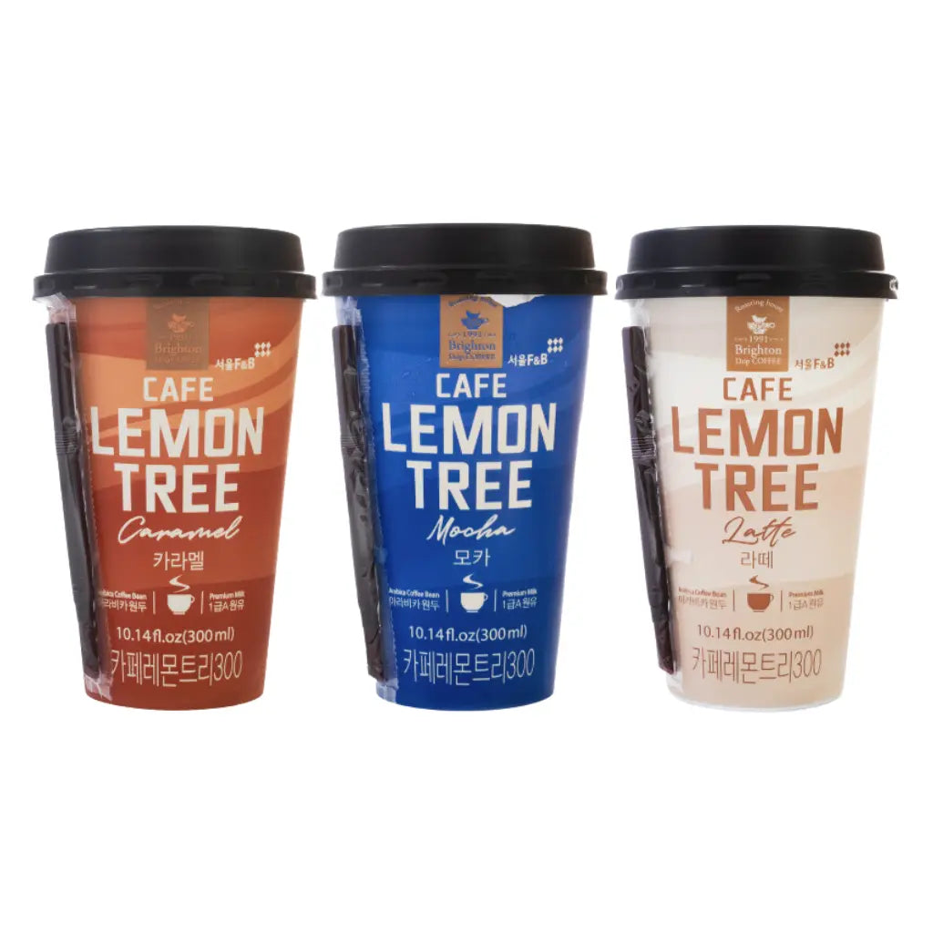 3RD GENERATION  SWEET 韓国　3期 Seoul Milk Lemon Tree Coffee Grab N Go 300ml — Exotic Snacks Company