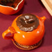 Shendacheng Myriad Persimmons Bless Pastries Shanghai Specialty Gift Box 6 Custard Cakes, Tea Set &amp; Wuyi Oolong, 10.58oz Shendacheng
