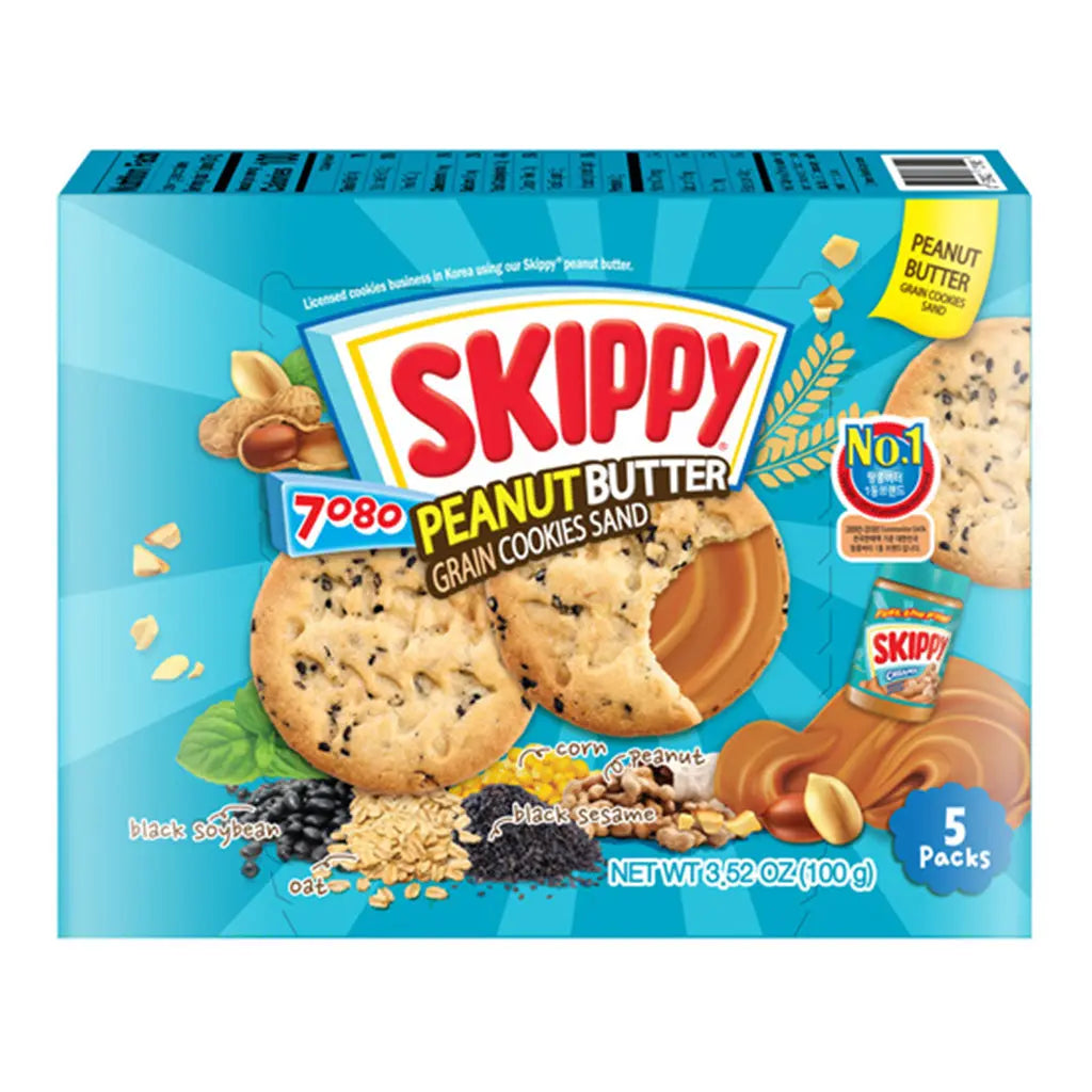 Skippy Peanut Butter Grain Cookies Sandwich 5 Pack — Exotic Snacks