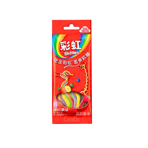 Skittles Noodles Gummy Rainbow Fruit Flavor, 32g Skittles
