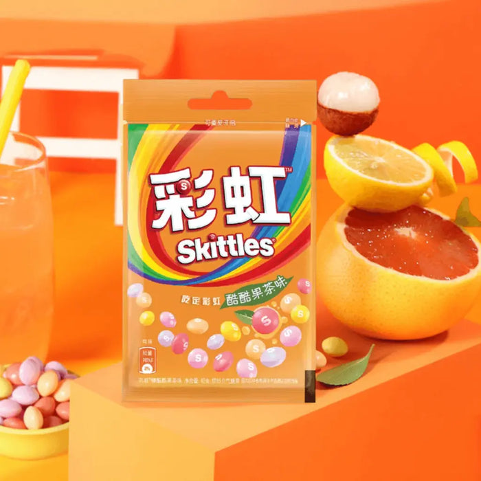 Skittles Orange Fruit Tea Flavor Candy, 40g