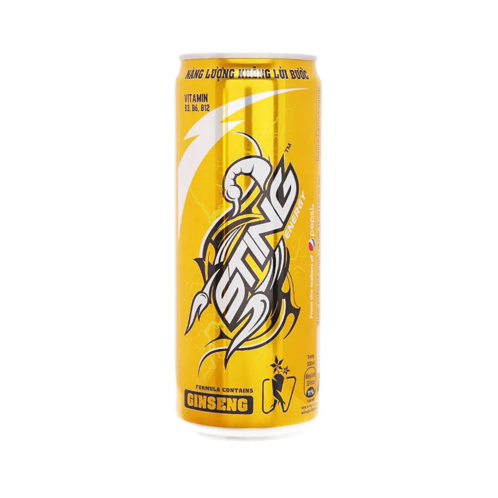 Sting Energy Drink Gold Rush Flavor 320ml (Vietnam) — Exotic Snacks