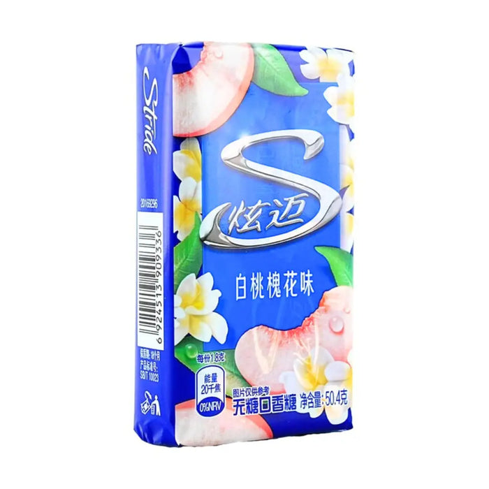 Stride Sugar-Free Chewing Gum White Peach Sophora Flower Flavor, 50g