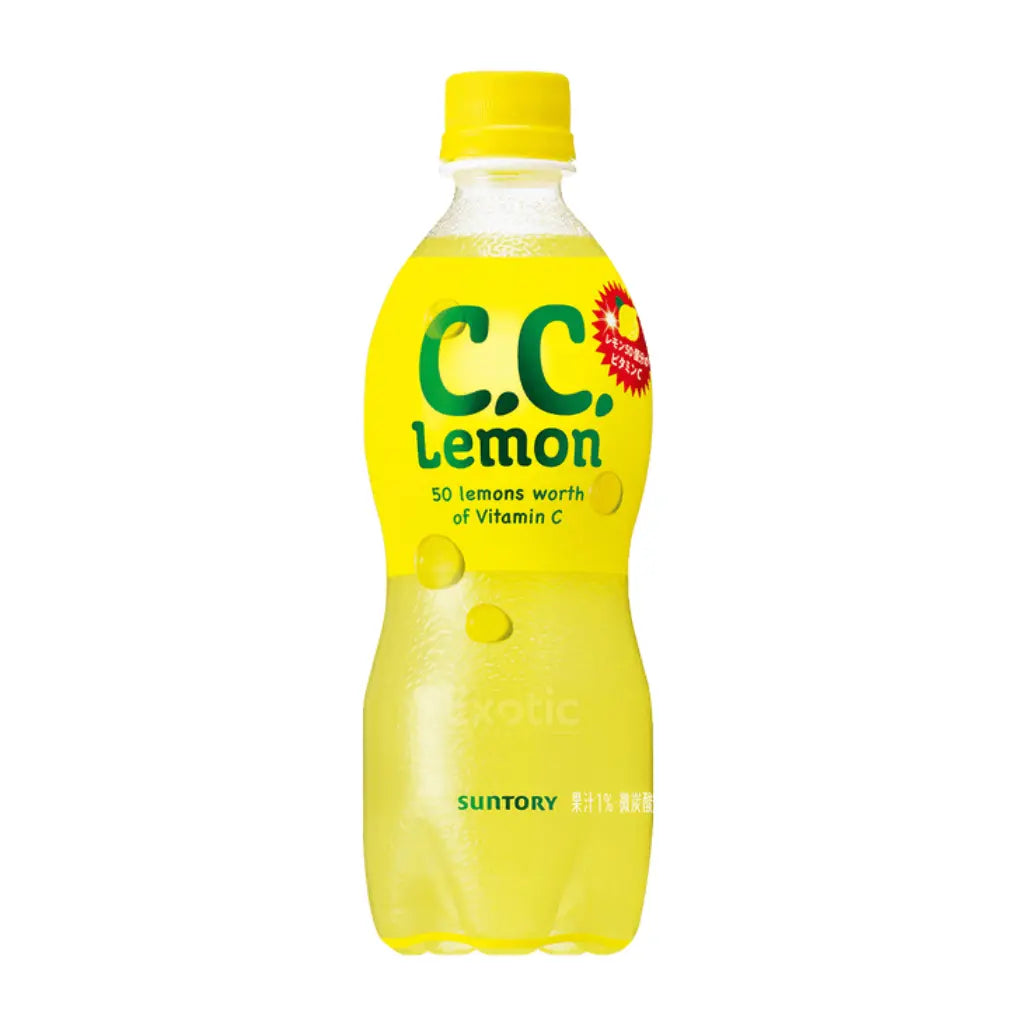 Suntory C.C. Lemon Vitamin C Soft Drink, 500ml — Exotic Snacks Company
