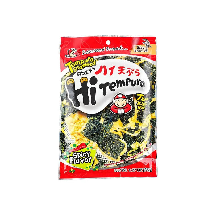 Tao Kae Noi Super Crispy Grilled Tempura Seaweed, Spicy Flavor 40g