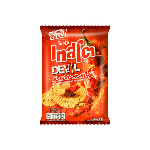 Tasto Devil Emperor Chili Flavor Potato Chips, 42g Tasto