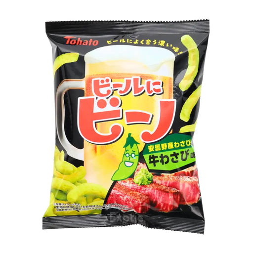 Tohato Beef & Wasabi Crispy Pea Snacks, 53g Tohato