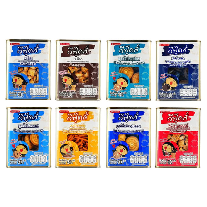 VFoods Thailand Thin Box Biscuit Cookies, 400g