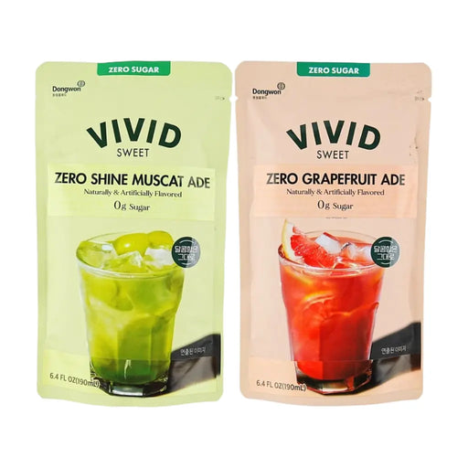 Vivid Zero Sugar Ade Korean Pouch Drinks - 190ml Vivid