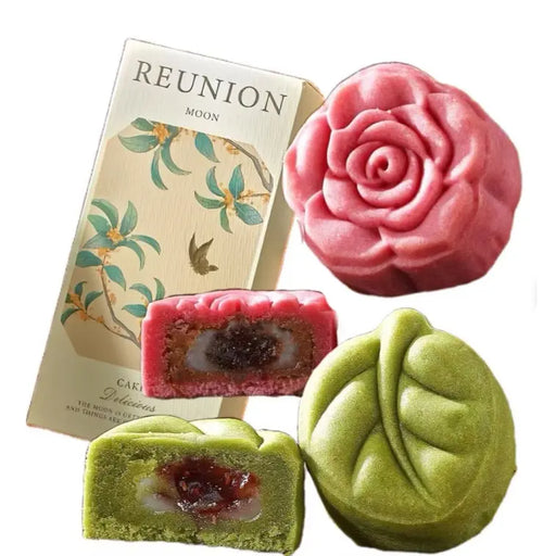 Yaoji Colorful Hearts Mooncakes Gift Box, 140g Yaoji