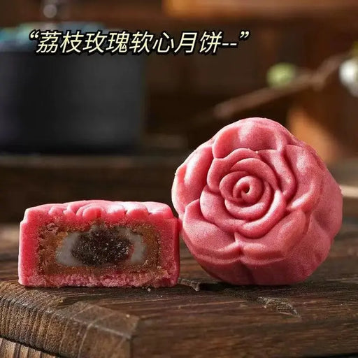 Yaoji Colorful Hearts Mooncakes Gift Box, 140g Yaoji