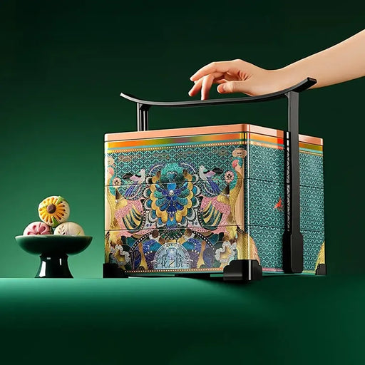 Yotime Blossoming Splendor Mooncake Mid-Autumn Festival Pastry Gift Box 3 Layer, 15 Flavors 27 Pieces Yotime