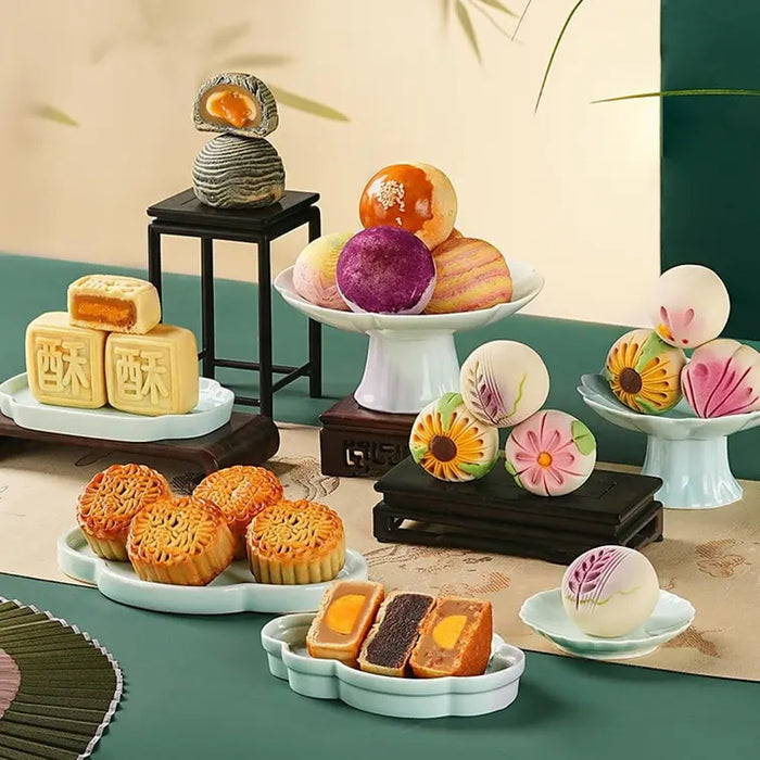Yotime Blossoming Splendor Mooncake Mid-Autumn Festival Pastry Gift Box 3 Layer, 15 Flavors 27 Pieces Yotime