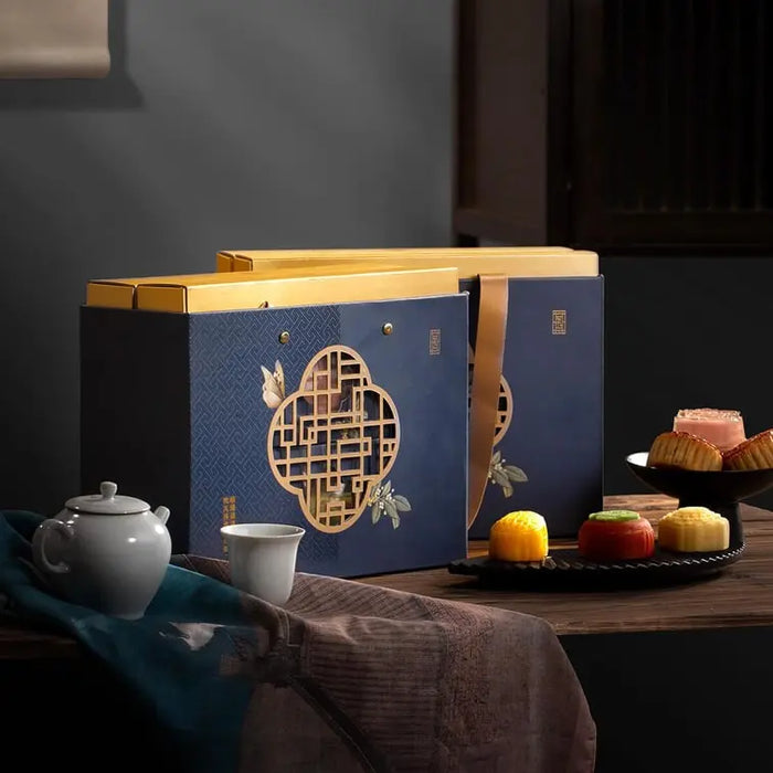Yotime Crispy Moon Double-Layer Elegant Gift Mooncake Box, 12 pieces 23.73 oz Yotime