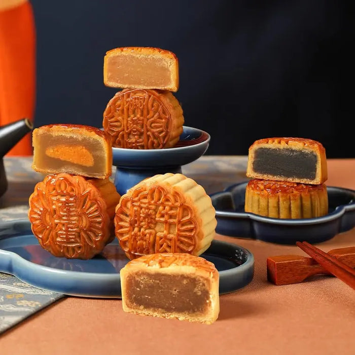 Yotime Crispy Moon Double-Layer Elegant Gift Mooncake Box, 12 pieces 23.73 oz Yotime