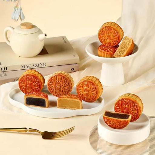 Yotime Elegant Food Autumn Painting Mooncake Gift Box, 6 pieces 12.69 oz Yotime