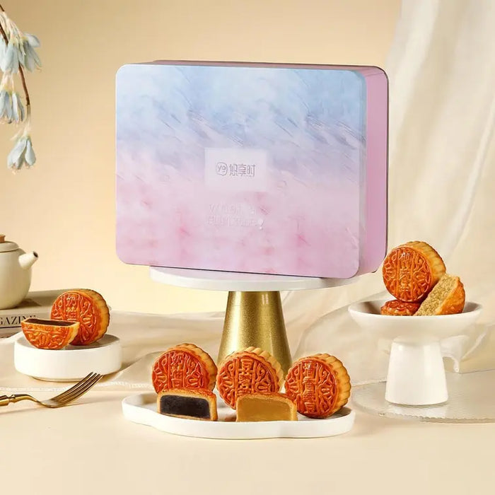 Yotime Elegant Food Autumn Painting Mooncake Gift Box, 6 pieces 12.69 oz Yotime