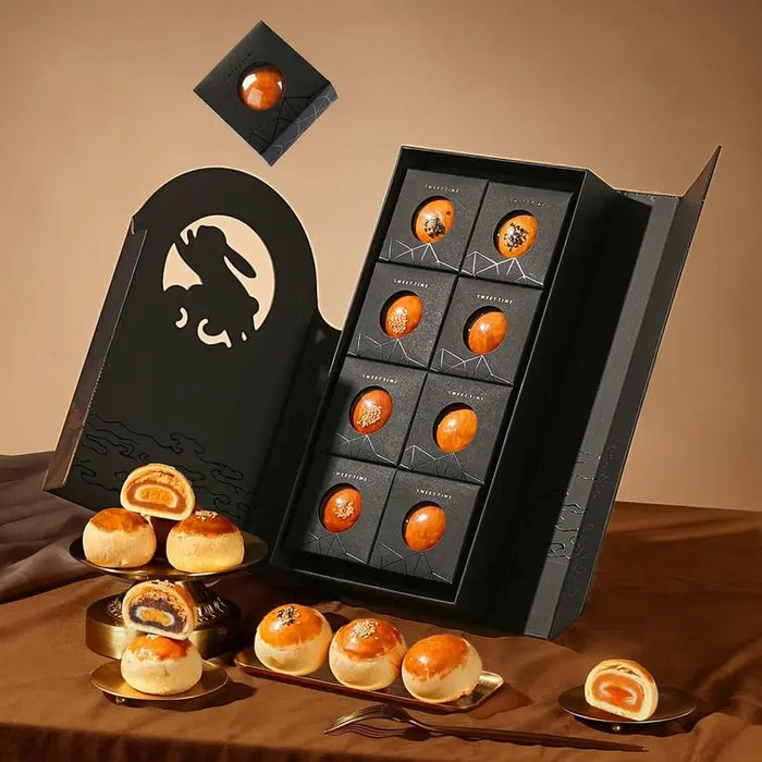 Yotime Perfect Egg Yolk Pastry Gift Mooncake Box, 8 pieces 16.04 oz Yotime