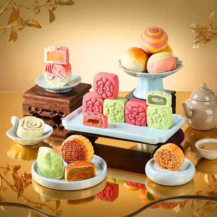 Yotime Traditional Mid-Autumn Festival Mooncake Gift Box, 14pc, 22.22 oz Yotime