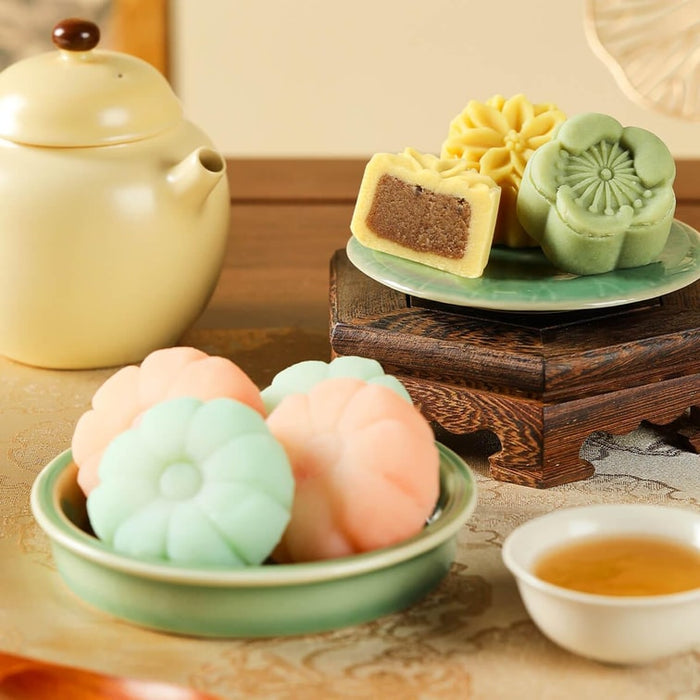 Yotime Traditional Mid-Autumn Festival Mooncake Gift Box – Moon Reflecting Elegance, 14pcs, 22.22oz
