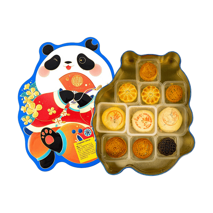 Dao Xiang Panda Mooncake Gift Box, 9 Flavor 10 Pieces